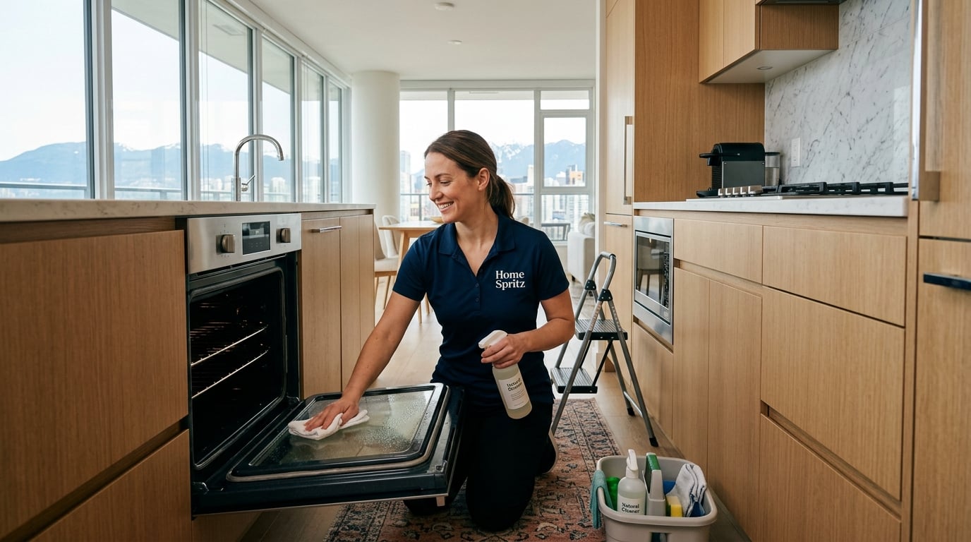 how to clean oven glass door
