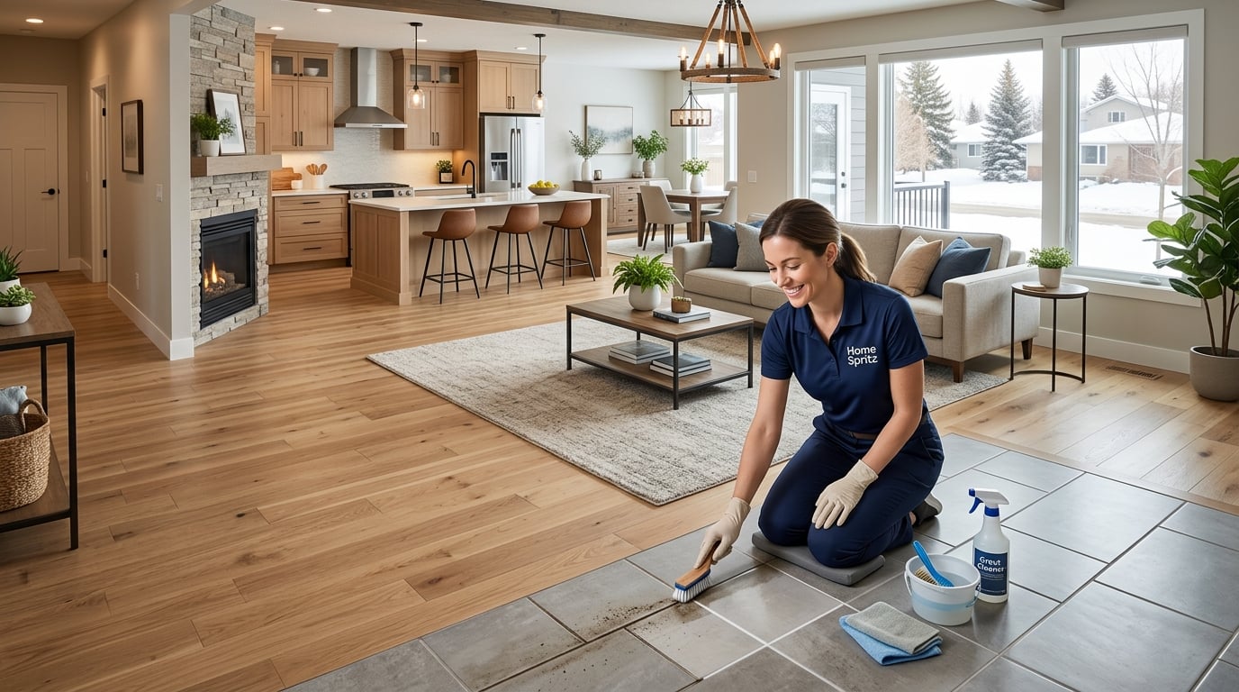 how to clean tile grout lines