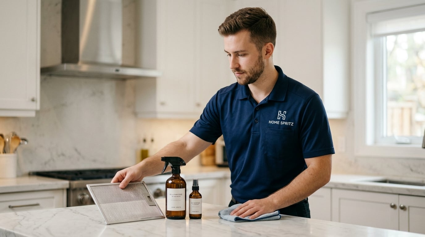 how to clean range hood filter